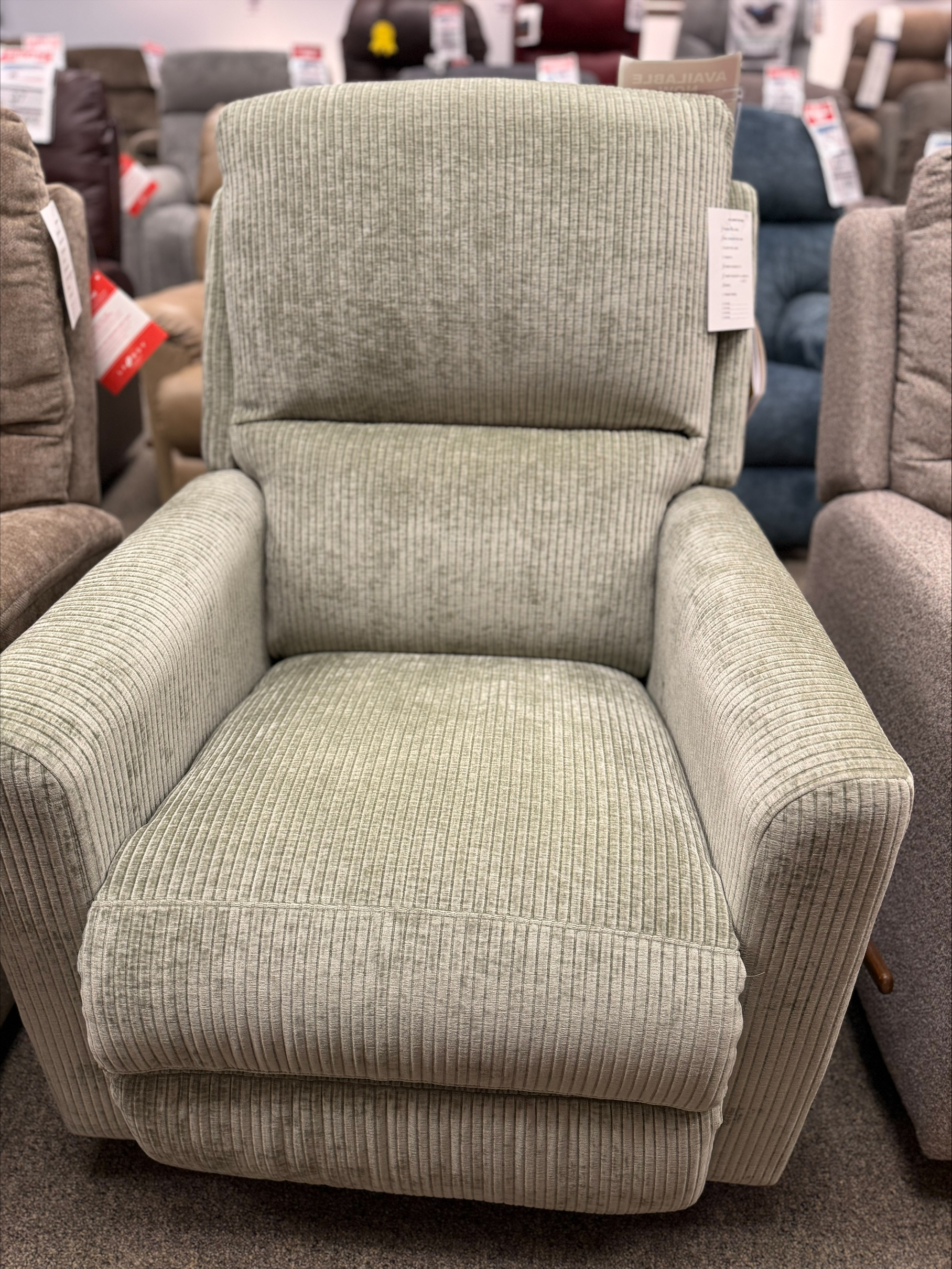 Wynne Swivel Gliding Recliner -SAGE