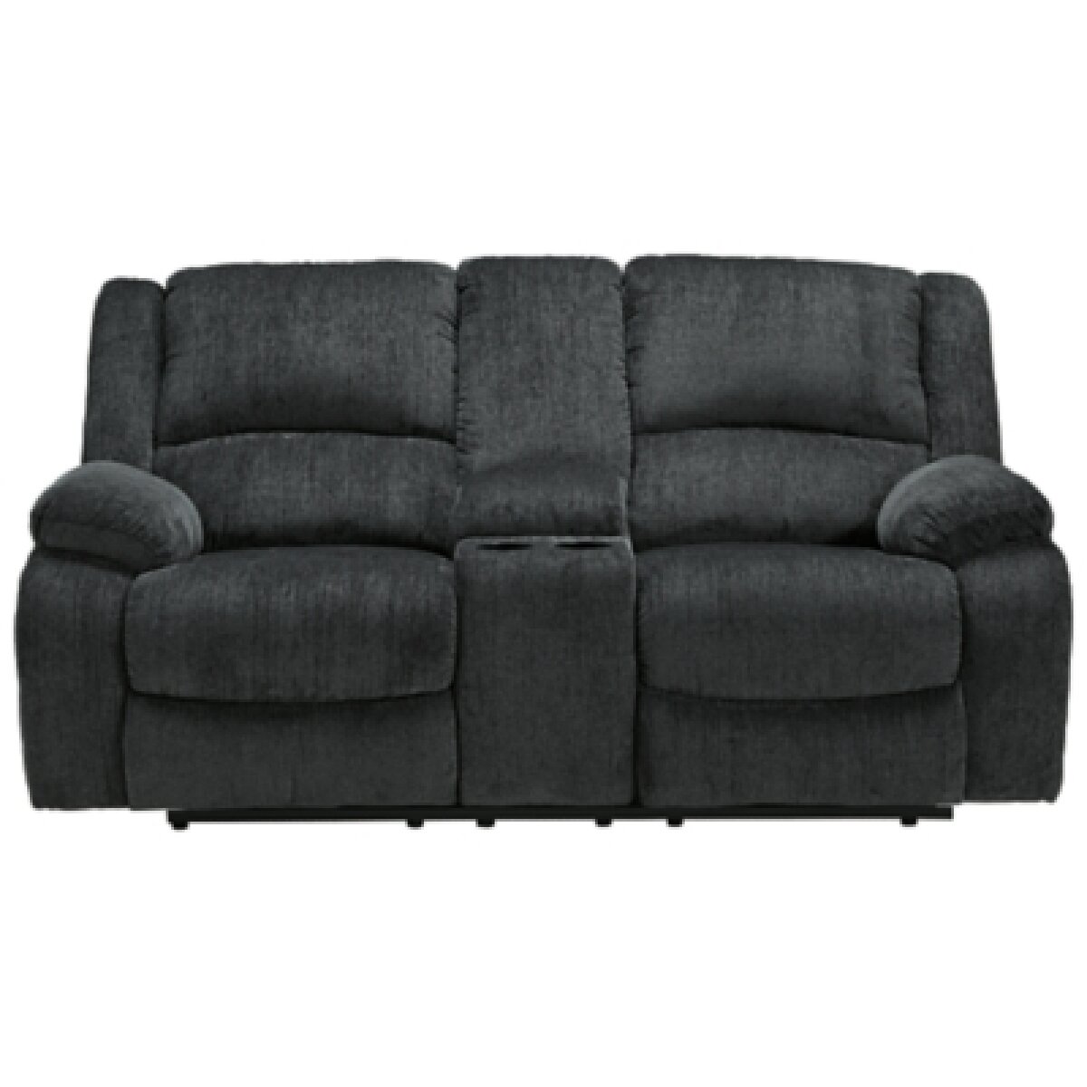 51d99c9c377aadb21341430cf989f404 Draycoll Reclining Loveseat with Console - Image 1