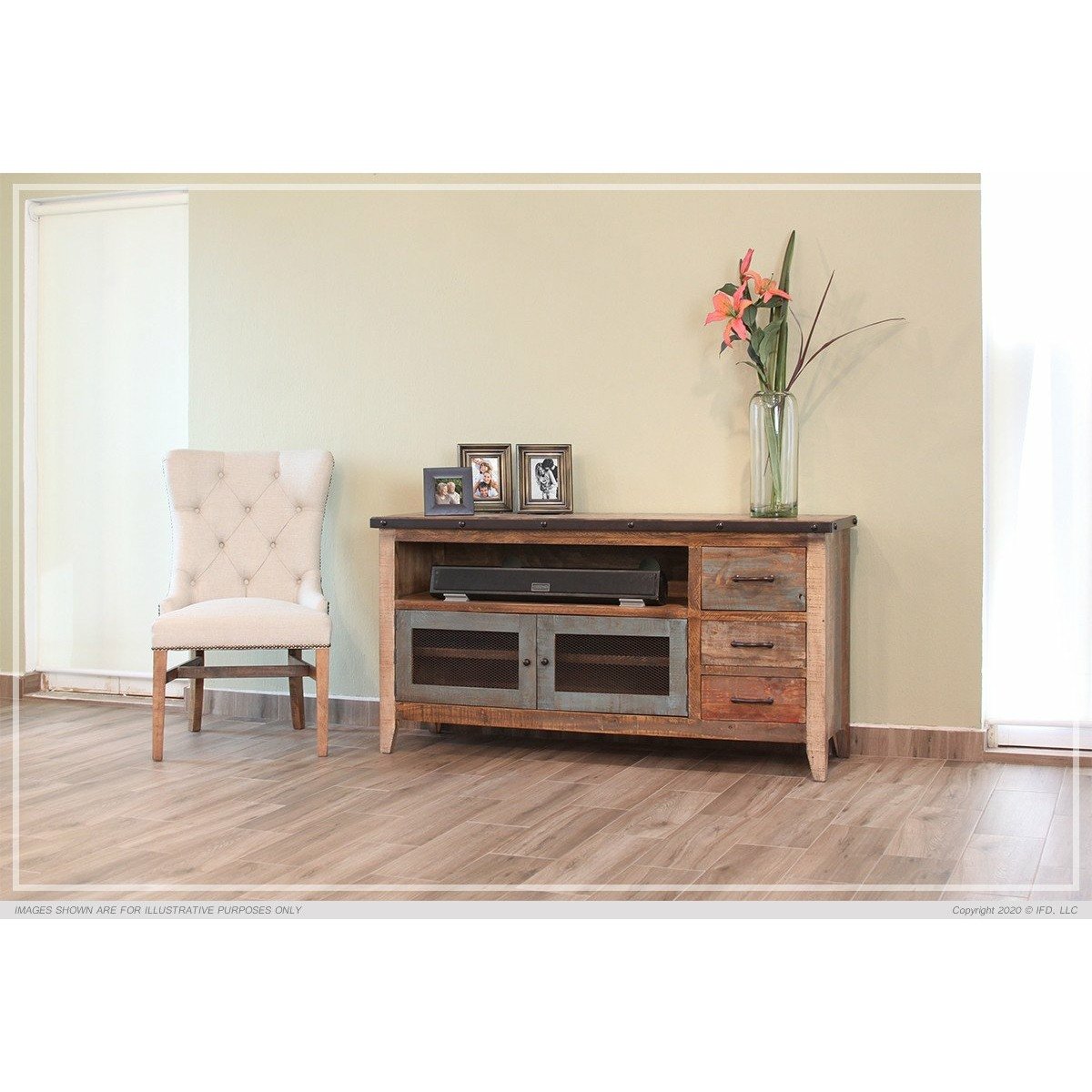 Antique 62 Inch TV Stand - Image 1