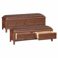 GAC McKenzie 2‑Drawer Bench