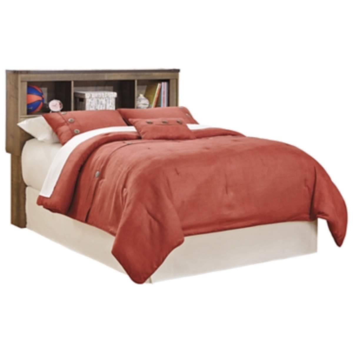 76c2aea2b707248855051ab427482dc7 Trinell Full Bookcase Headboard - Image 1