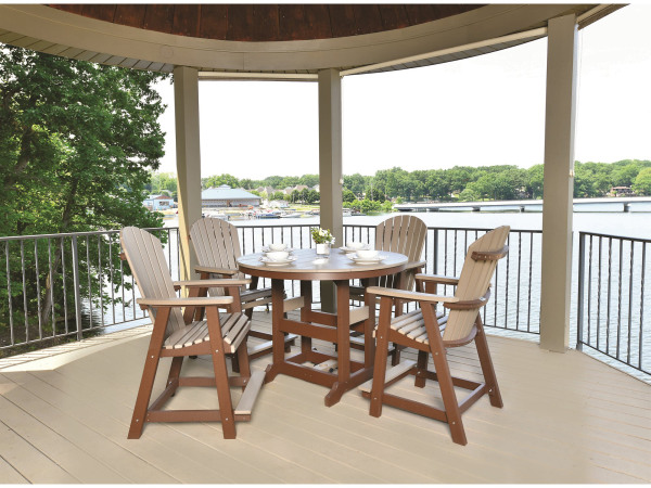Garden Classic 48" Round Poly Dining Table - Image 3