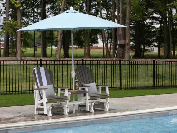 Comfo Back Recycled Plastic Single Glider - Image 3