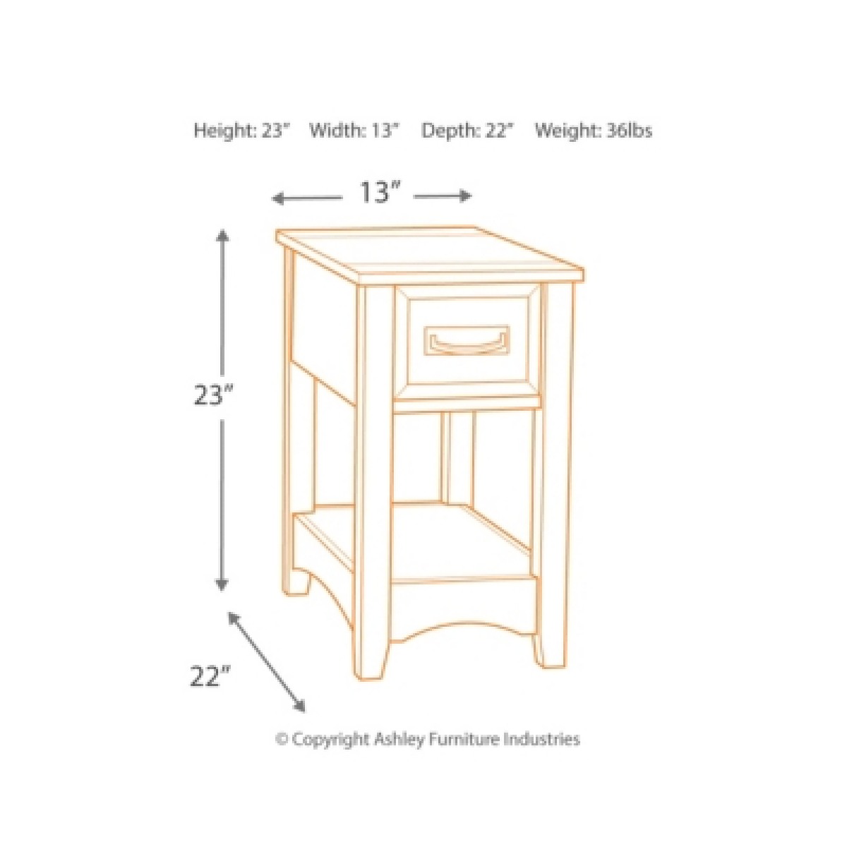 Breegin Chairside End Table - Image 5