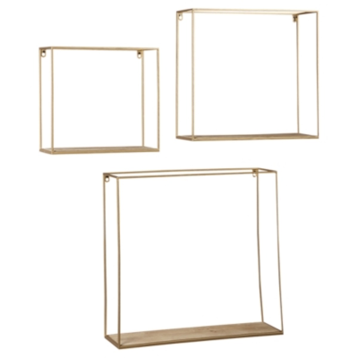 c3749461e66e4cfa4fe959914e1f6b10 Efharis Wall Shelf (Set of 3) - Image 1