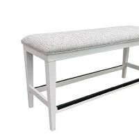 Americana Modern Dining Bench Counter Upholstered 49 In.