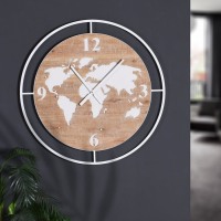 World Wood Wall Clock - Image 2
