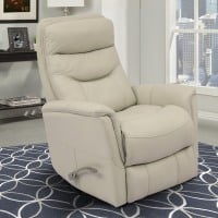 Gemini Ivory Manual Swivel Glider Recliner