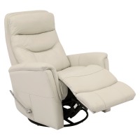 Gemini Ivory Manual Swivel Glider Recliner - Image 2