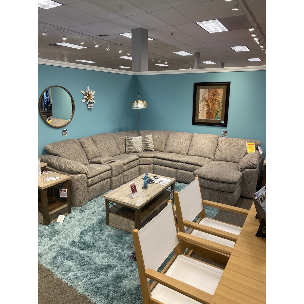 ENGLAND SECTIONAL WITH CHAISE Bear's Furniture Greenville Furniture