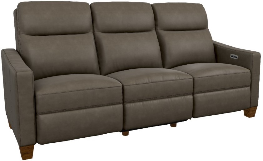 Quinault Leather Power Reclining Sofa W/ Headrest