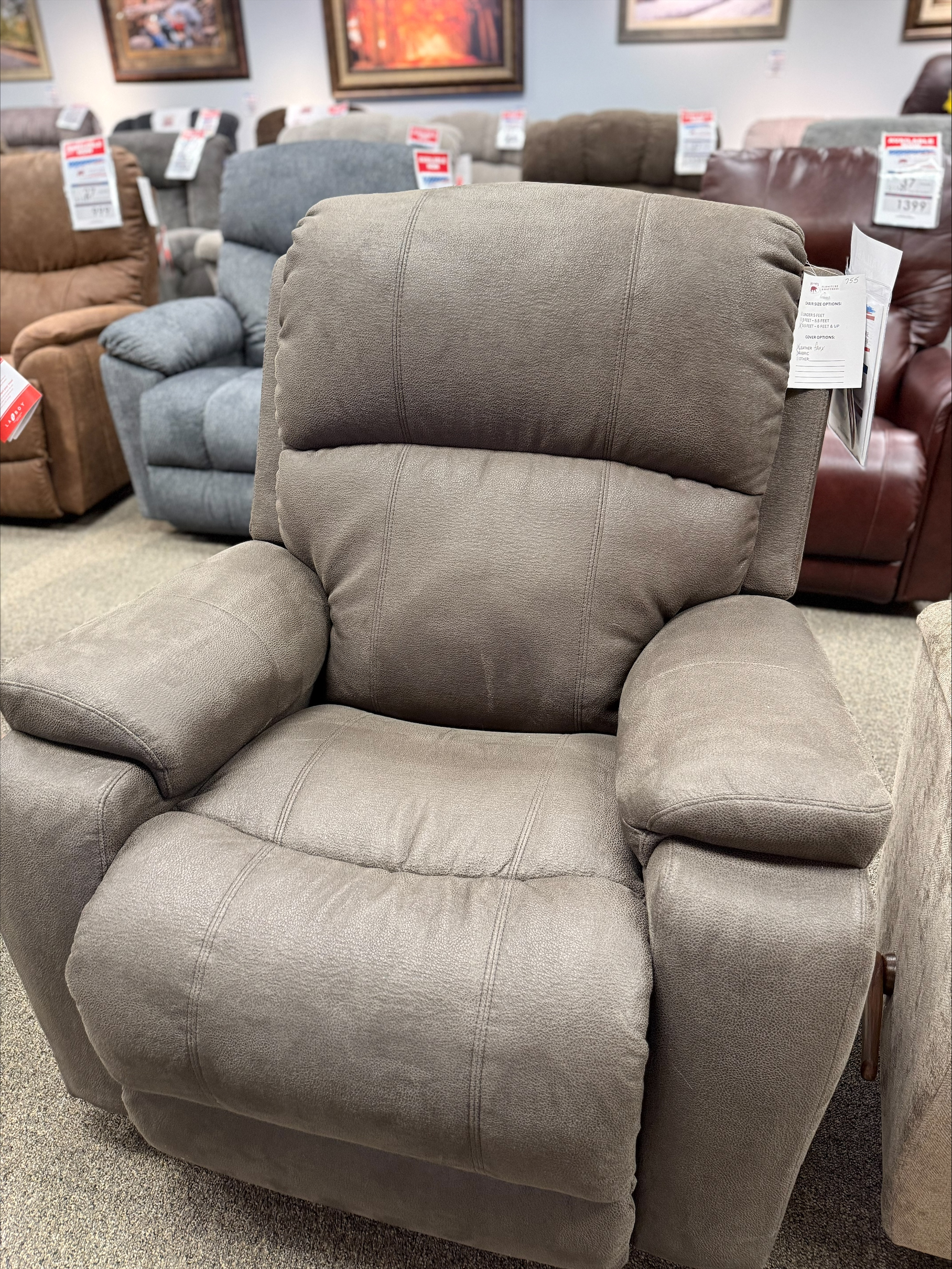 Dorian Rocking Recliner- SMOKE