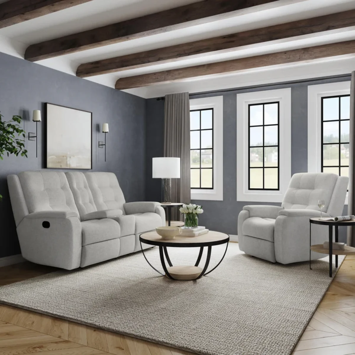Arlo Power Reclining CONSOLE WITH HEADREST AND LUMBAR - Image 5