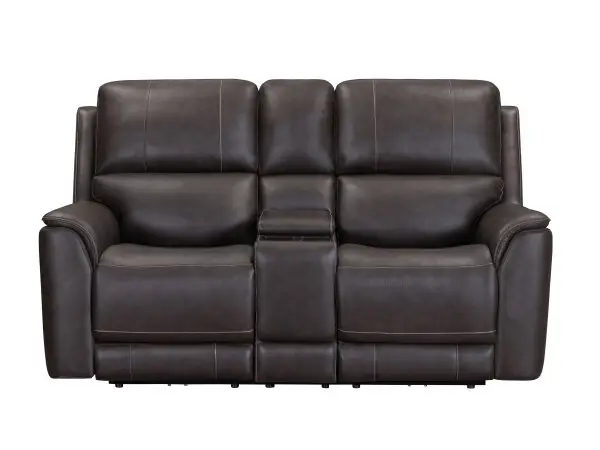 EASTON POWER  TILT CONSOLE LOVESEAT W/ZERO GRAVITY  WITH POWER HEADREST AND LUMBAR-STEAMBOAT BROWN