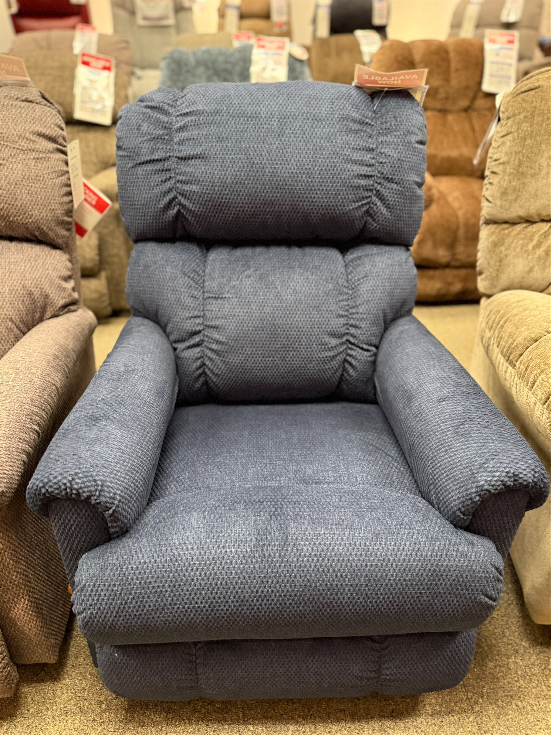 Pinnacle Rocking Recliner -NAVY