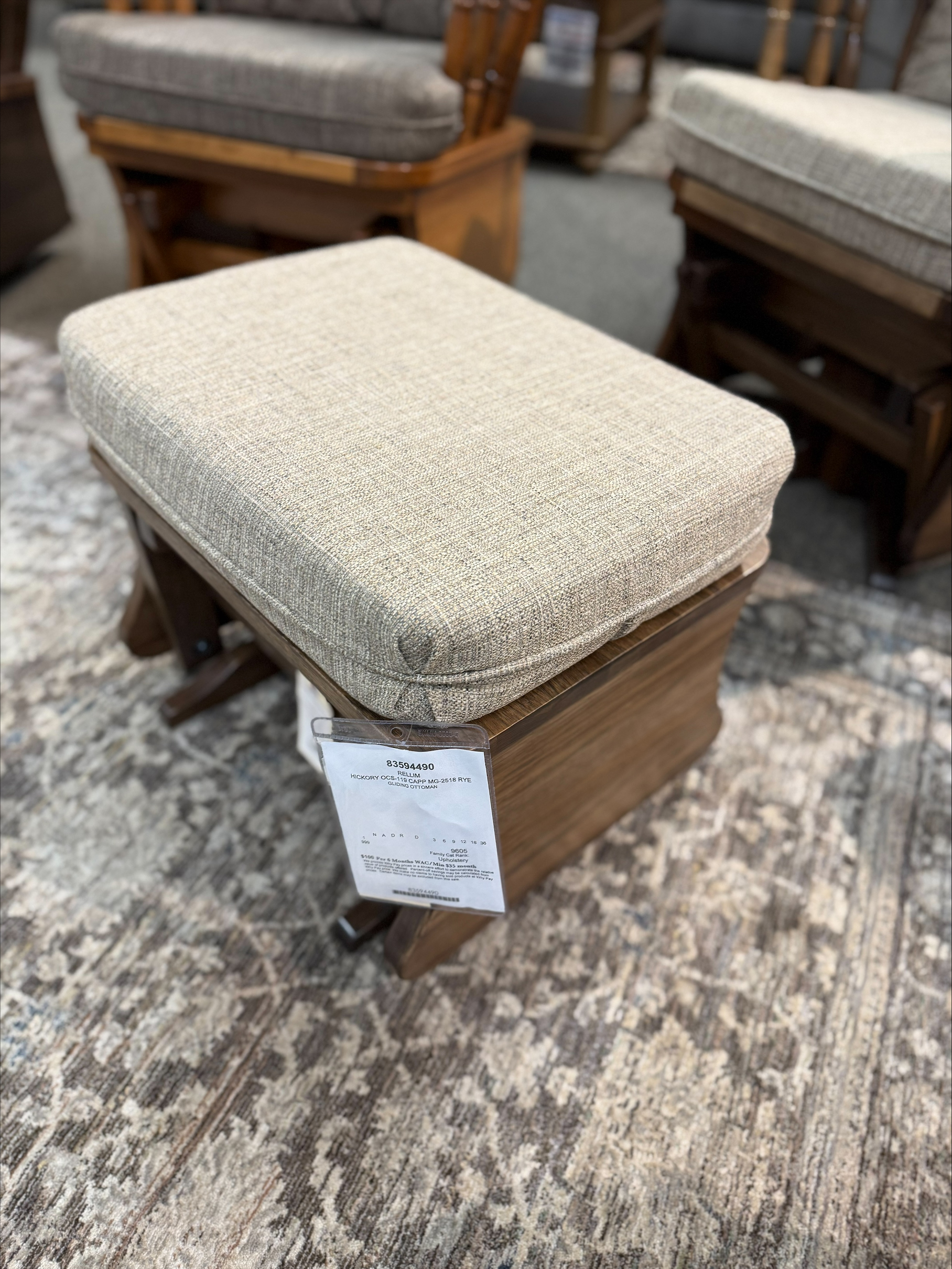 AMISH WORKS 10-190 GLIDING OTTOMAN
