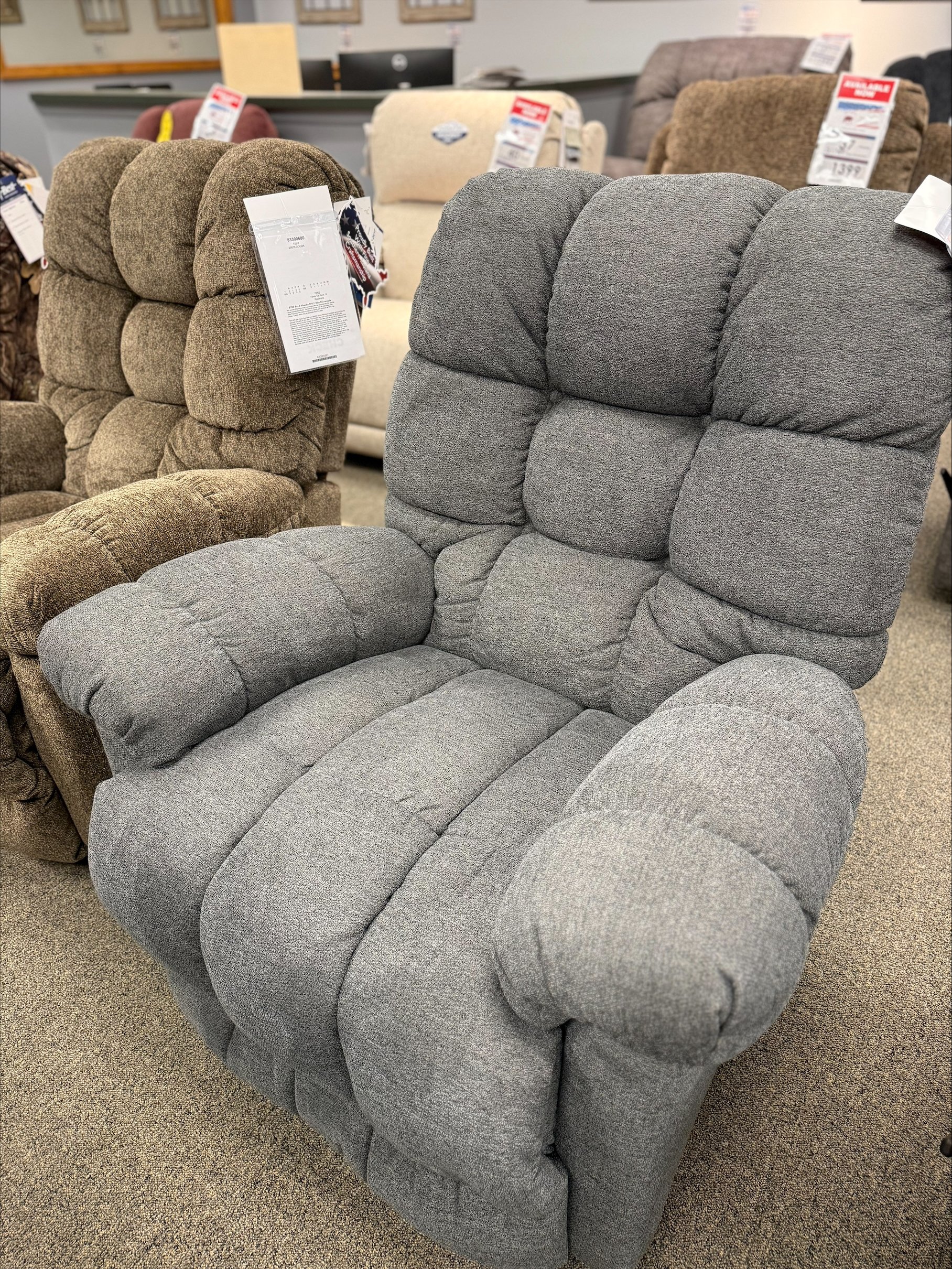 Brosmer Rocker Recliner (CHARCOAL)