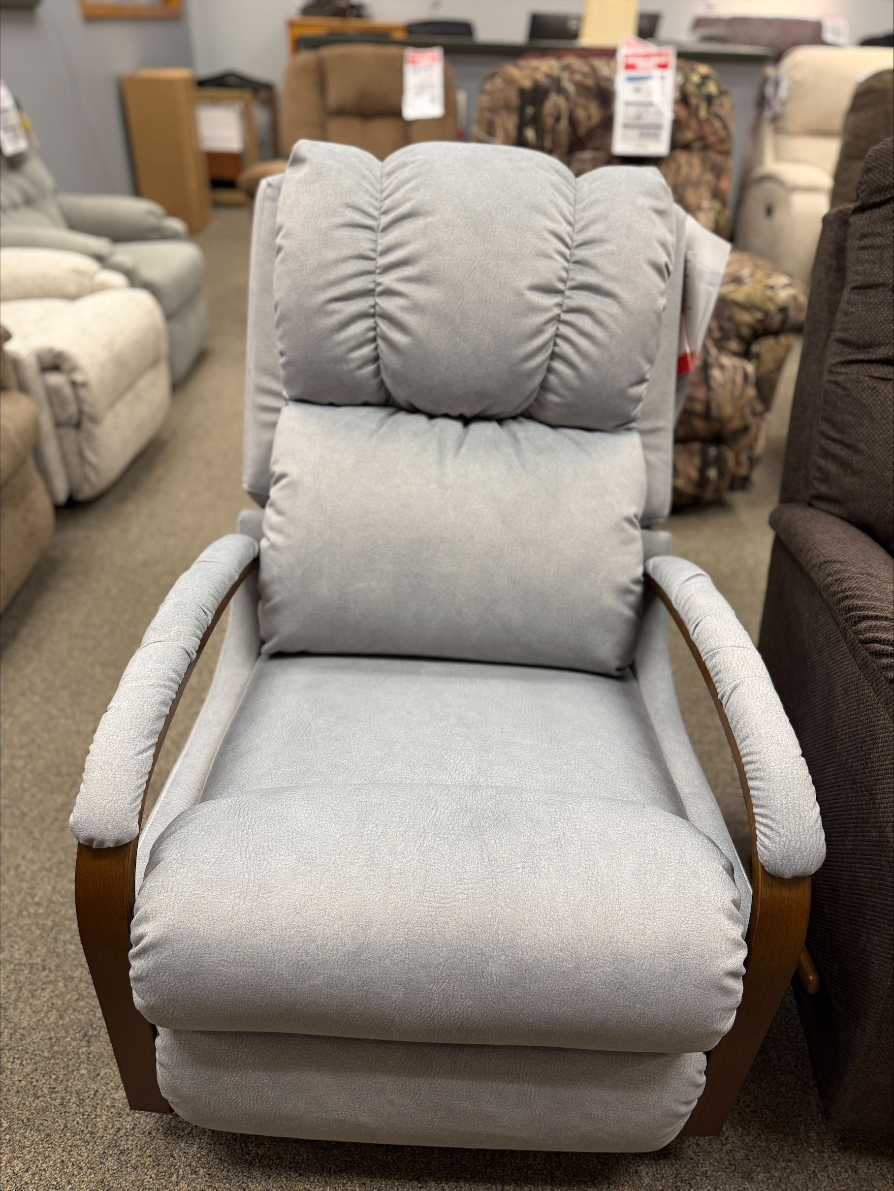Harbor Town Rocking Recliner -POWDER