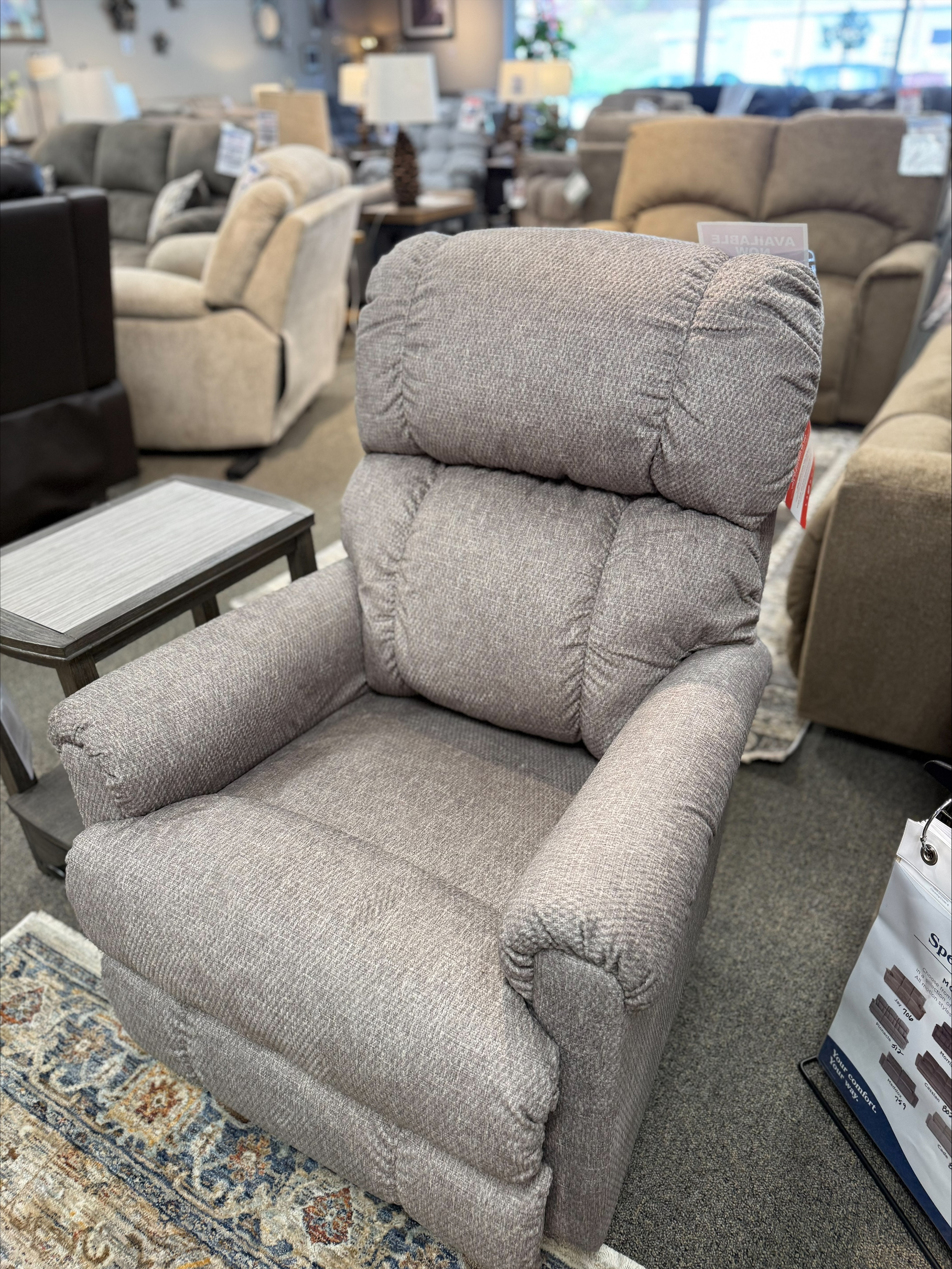 Pinnacle Rocking Recliner- MARBLE