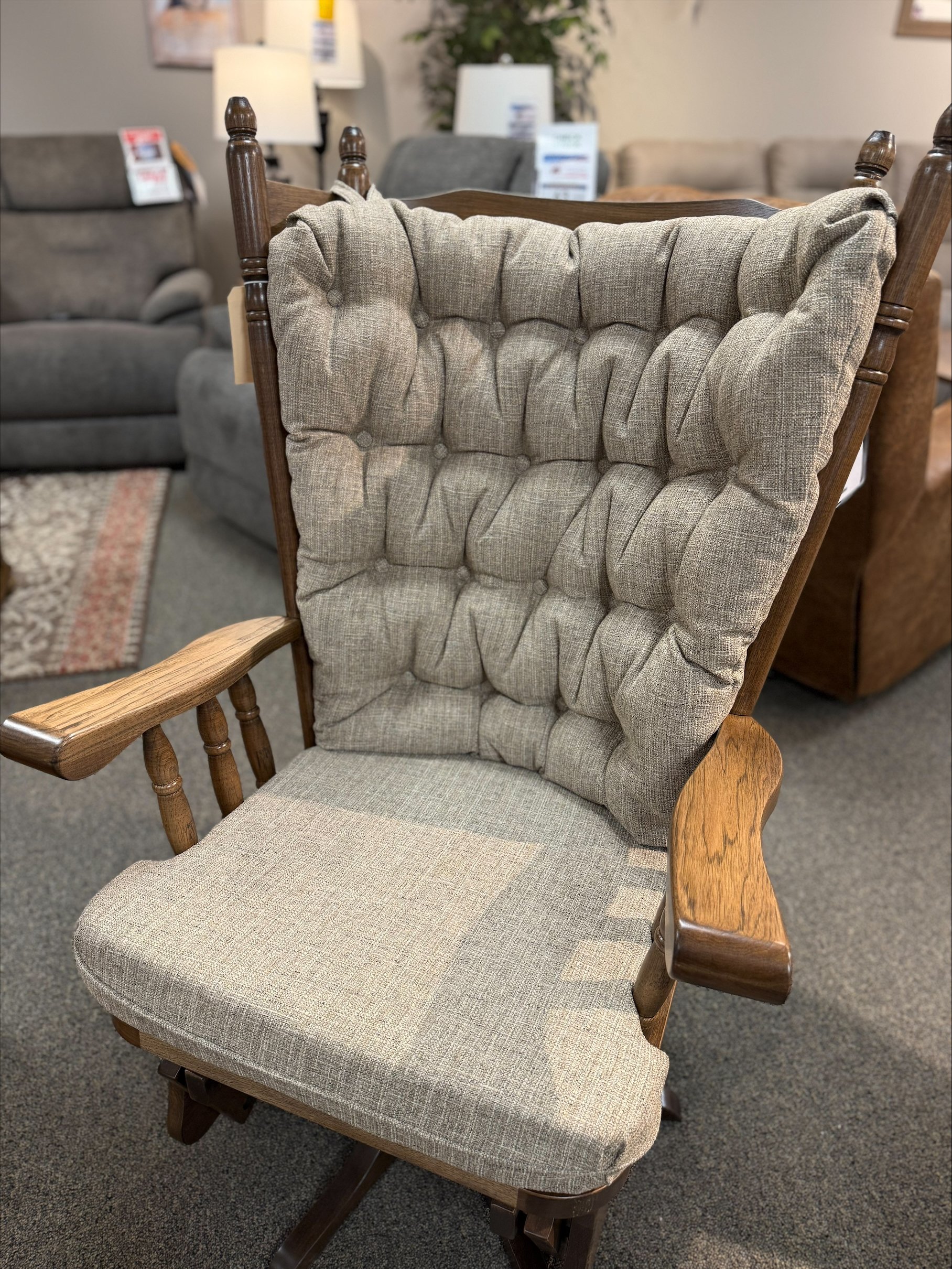 AMISH WORKS 196 HIGH BACK SWIVEL GLIDER - Image 2