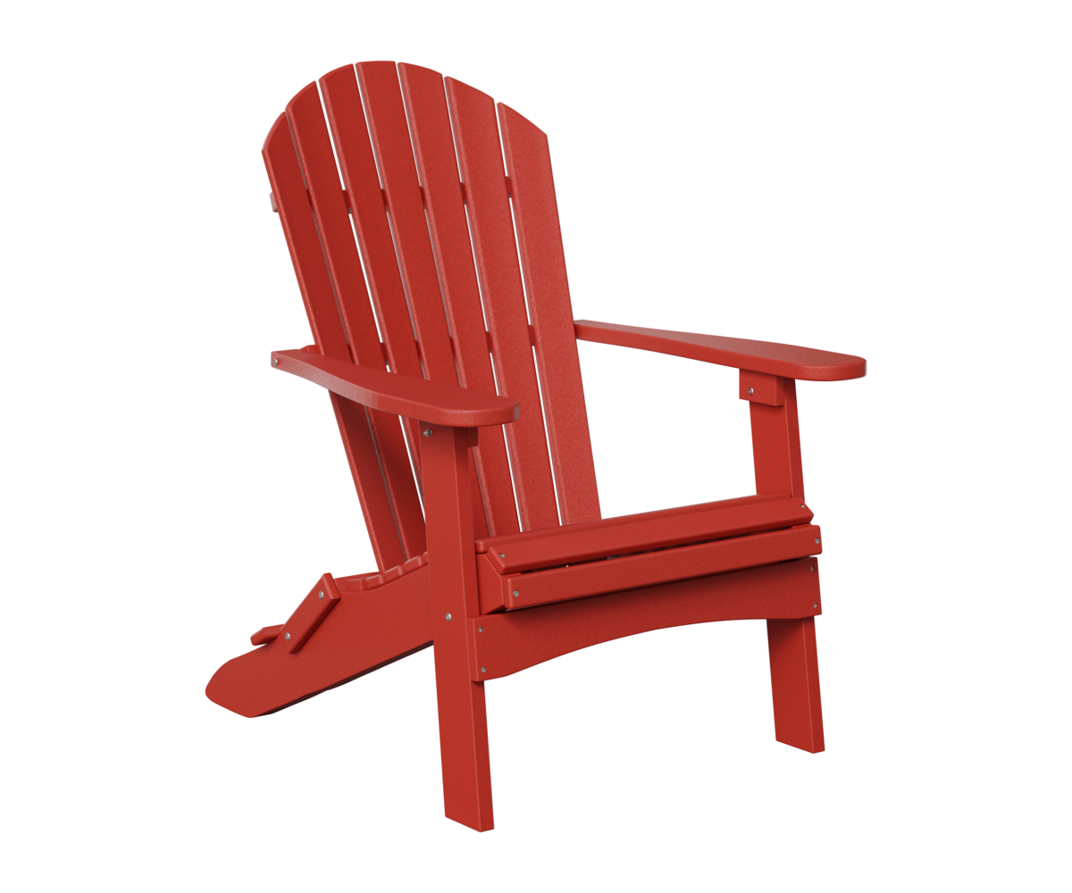 Comfo Back Folding Adirondack Chair SCARLET RED