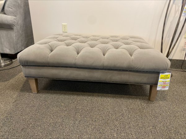 OTTOMAN IN JOYFUL PEWTER *STOCK ONLY* - Image 2