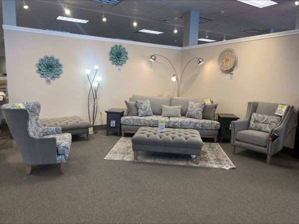 OTTOMAN IN JOYFUL PEWTER *STOCK ONLY* - Image 5