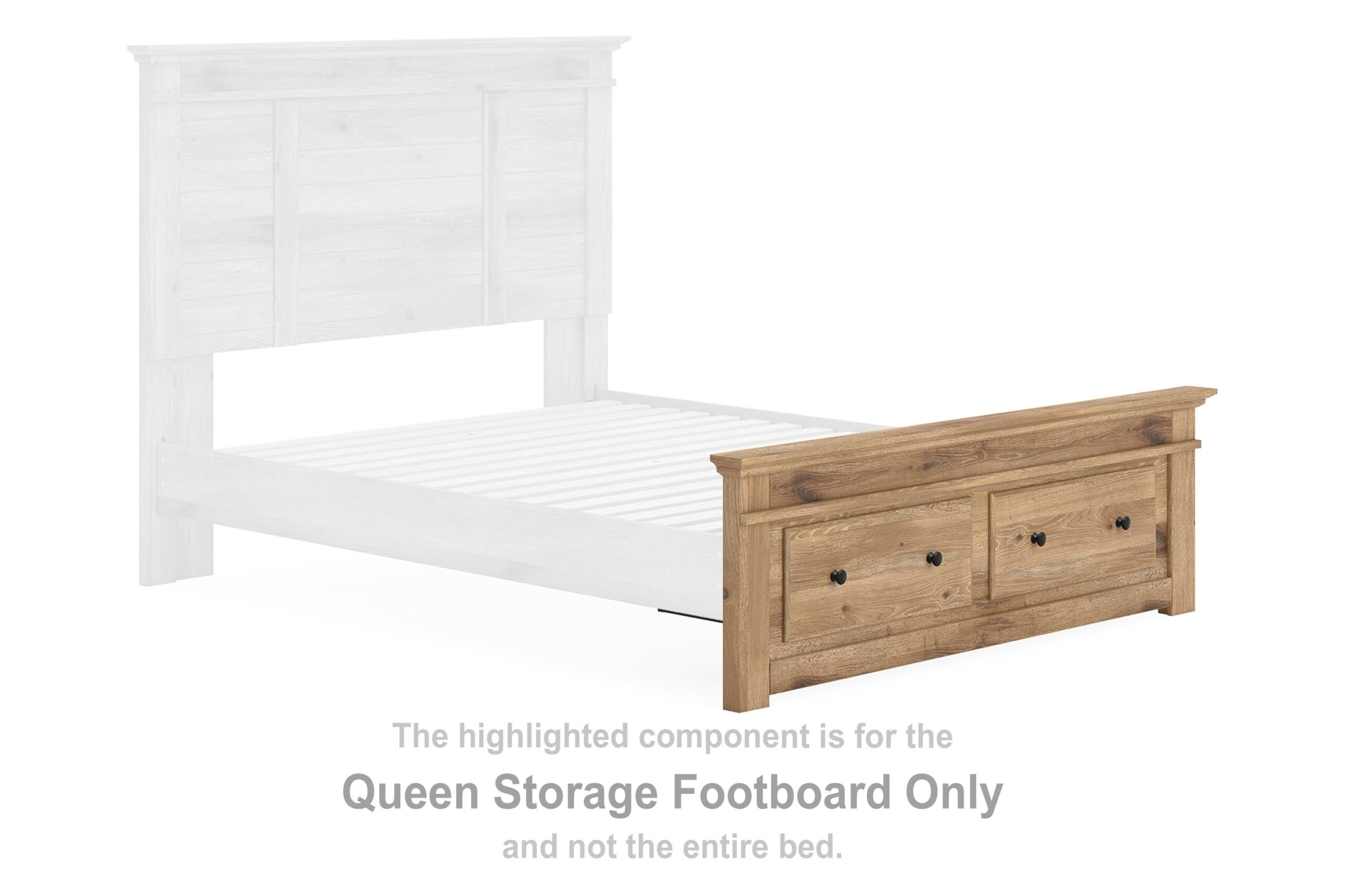 Makidern Queen Storage Footboard