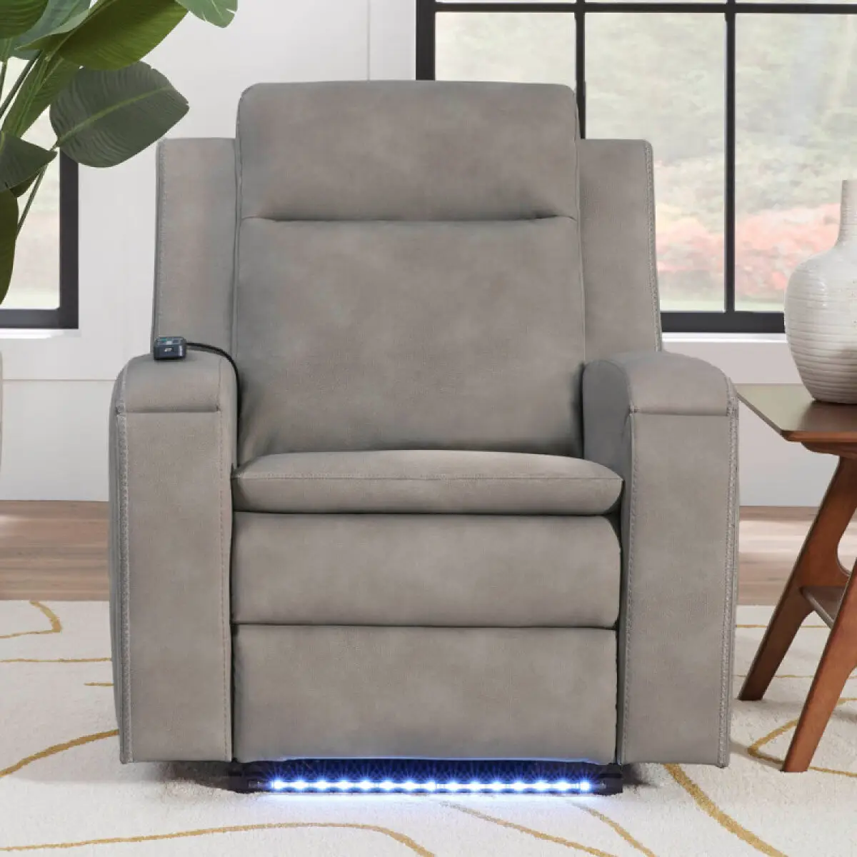 Armstrong - Buffy Taupe Power Recliner With Heat, Massage & Auto-glide - Image 2