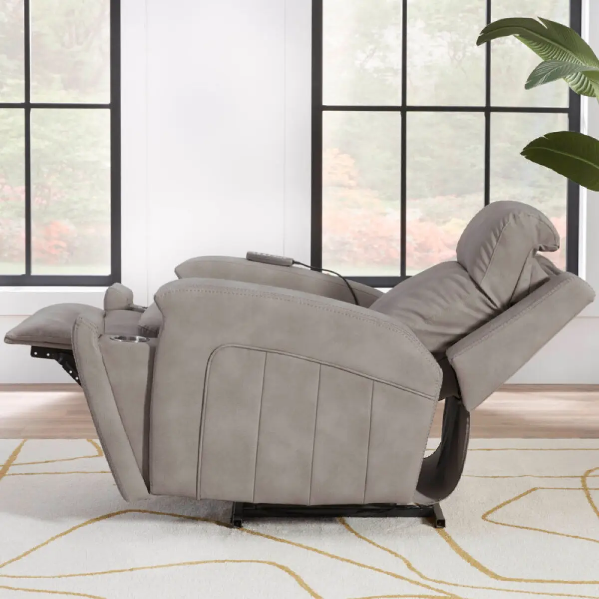 Armstrong - Buffy Taupe Power Recliner With Heat, Massage & Auto-glide - Image 4