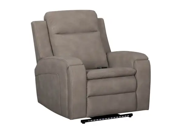 Armstrong - Buffy Taupe Power Recliner With Heat, Massage & Auto-glide