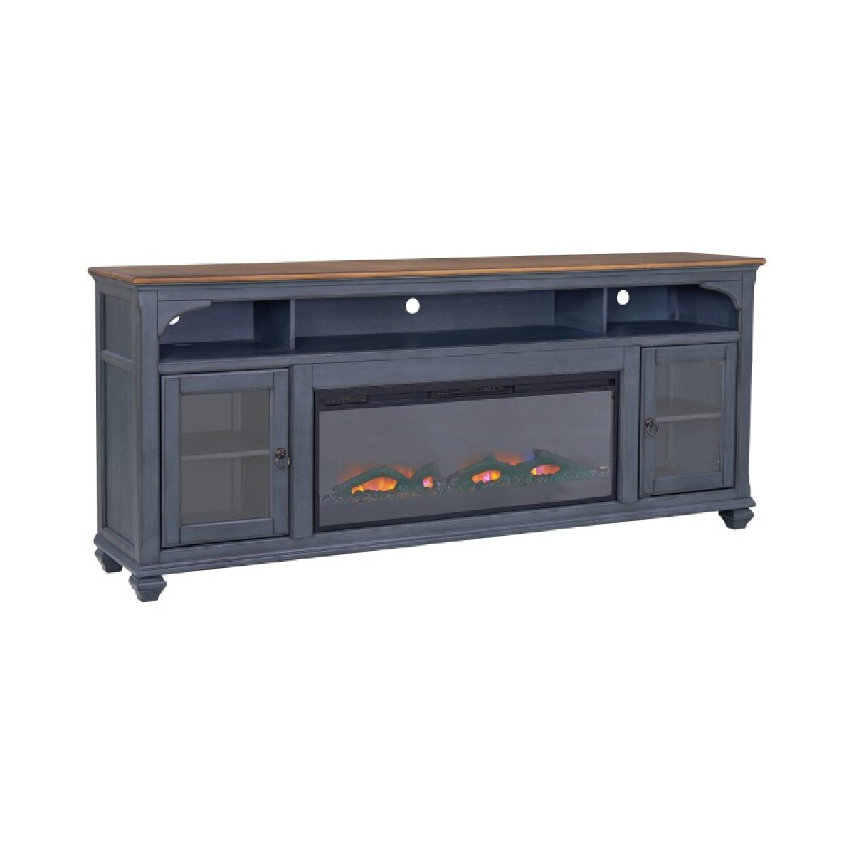 Americana 86" L/w Fireplace Console - Image 4