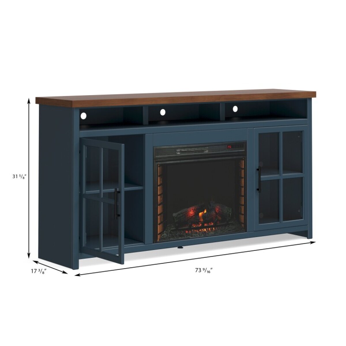 Nantucket 74" Fireplace Console - Image 3