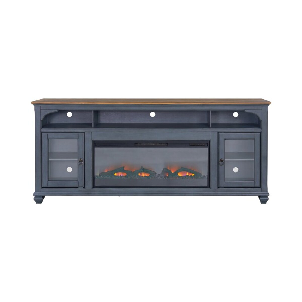 Americana 86" L/w Fireplace Console - Image 3