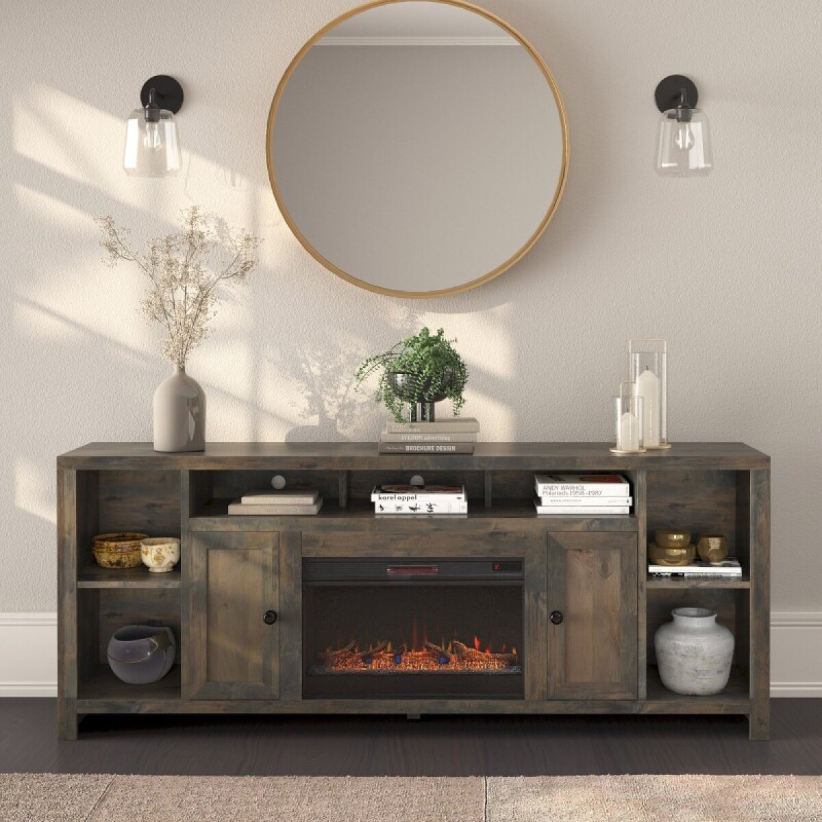 Joshua Creek 84" Fireplace Console - Image 5