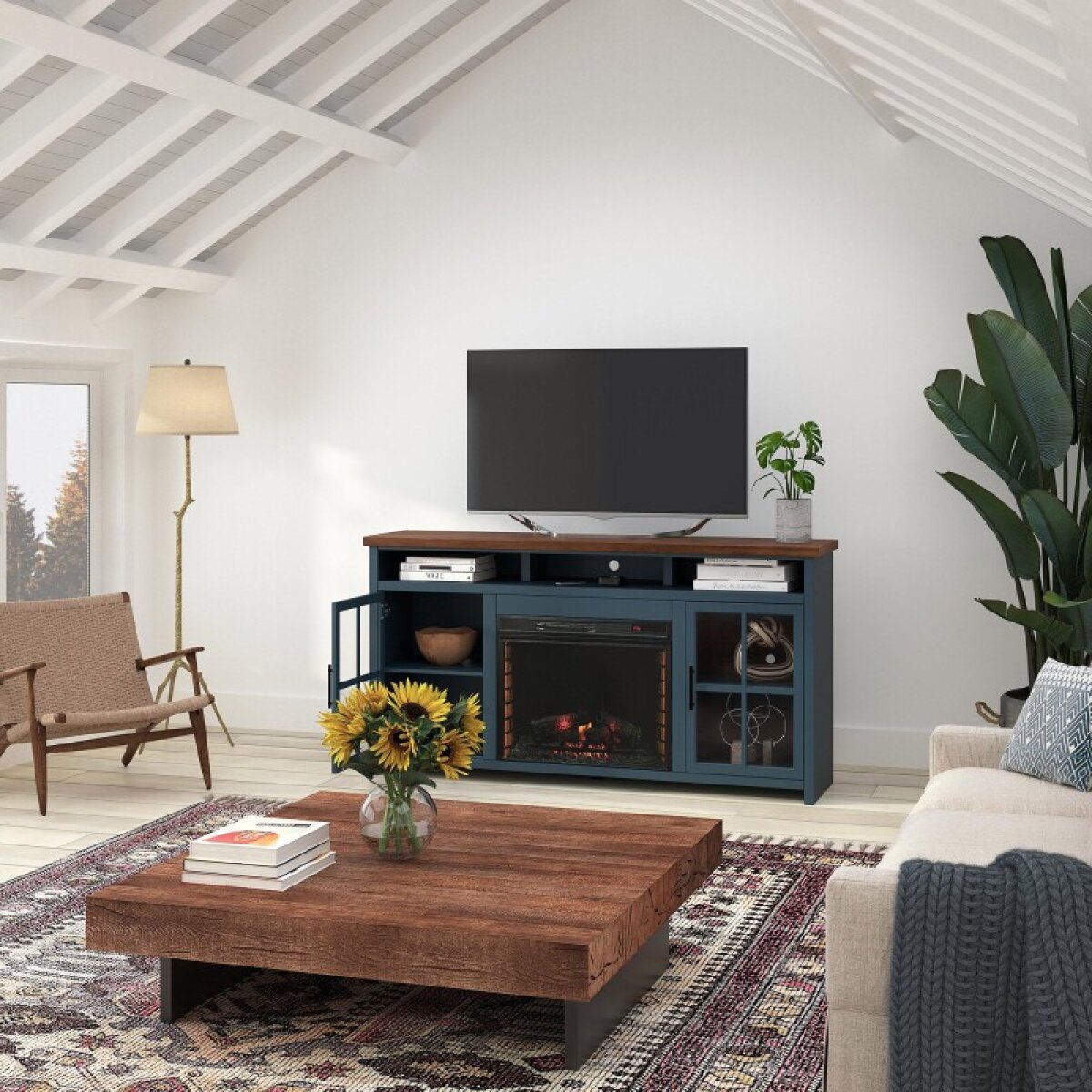 Nantucket 74" Fireplace Console - Image 2