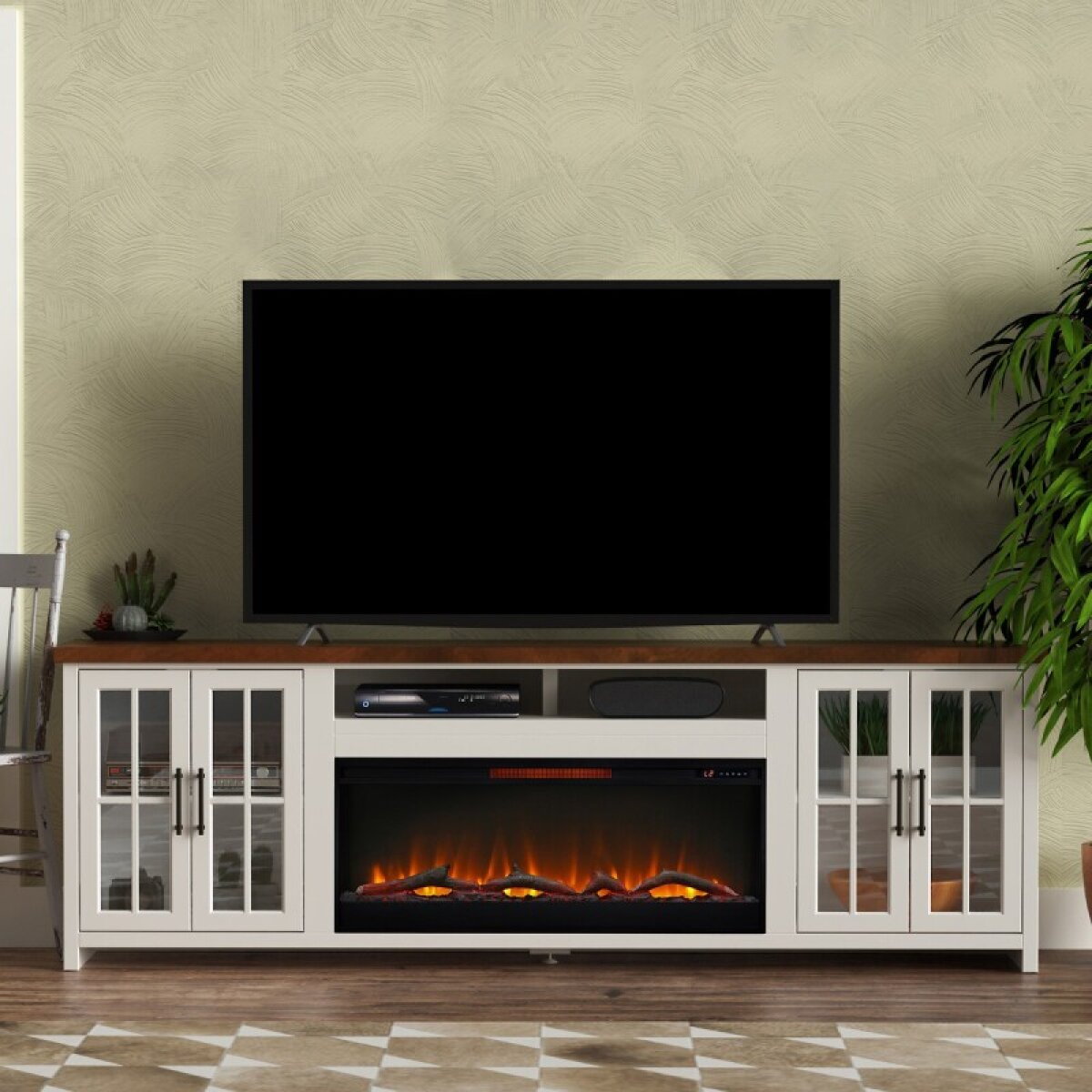 Hampton 96" Fireplace Console - Image 2