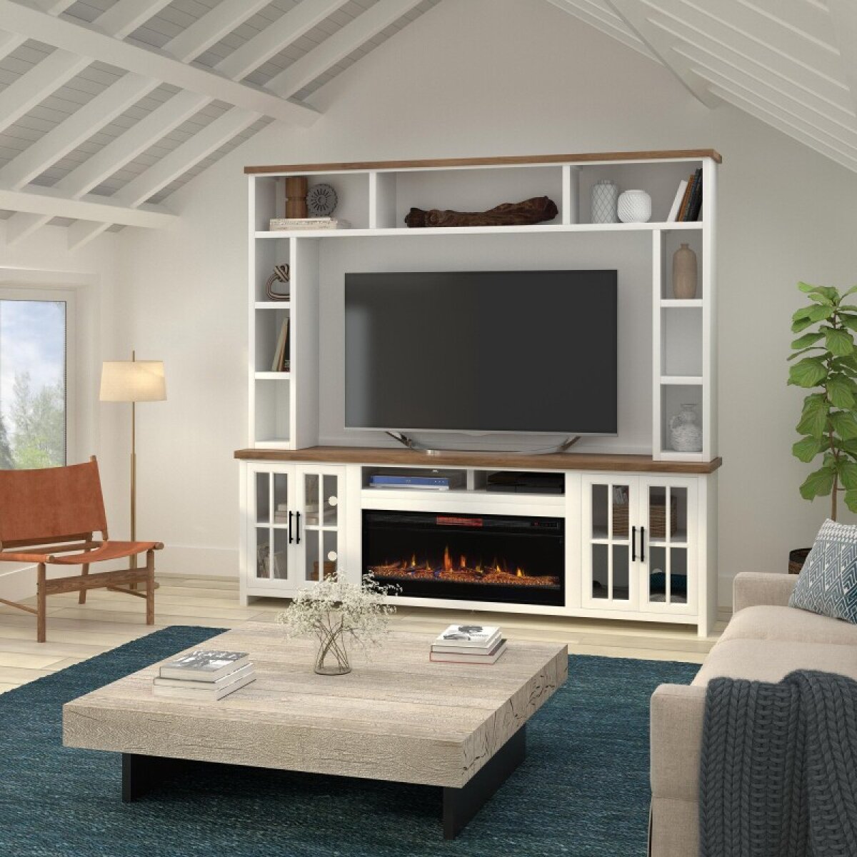Hampton 96" Fireplace Console - Image 4